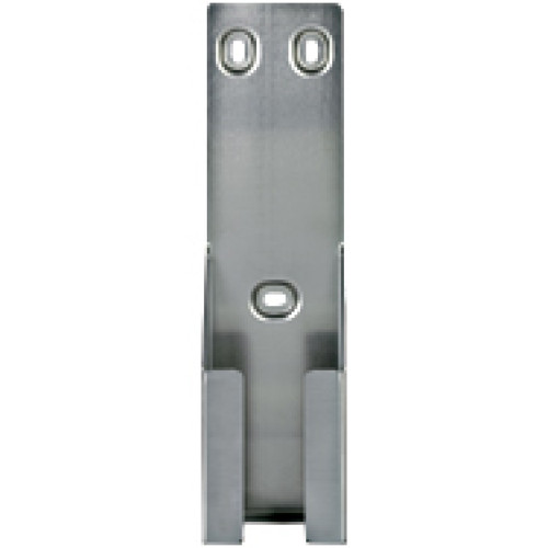 PITjog wall holder to contain the manually operated control device PITjs2 made of stainless steel.