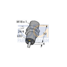 Inductive Sensor, With Increased Temperature Range, Operating voltage Nom. 8.2