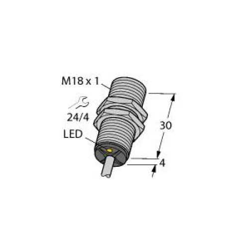 Inductive Sensor, With Increased Temperature Range, Operating voltage Nom. 8.2