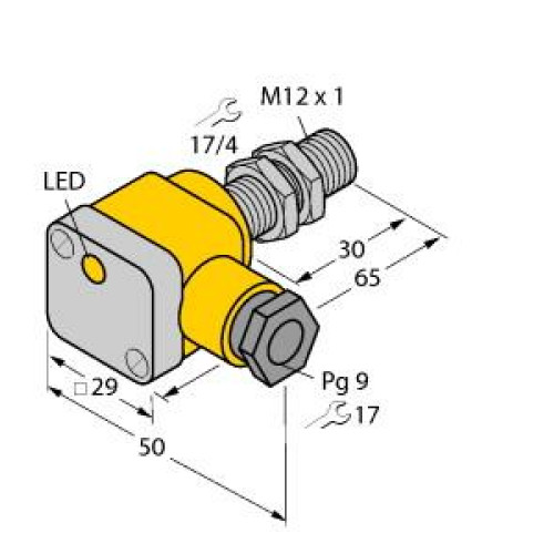 Inductive Sensor, Operating voltage Nom. 8.2 VDC, Rated switching distance