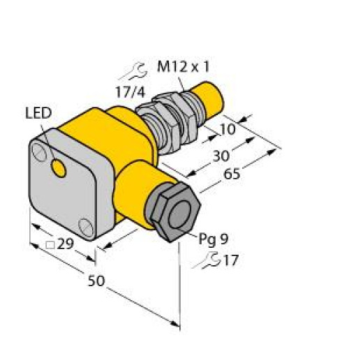 Inductive Sensor, Operating voltage Nom. 8.2 VDC, Rated switching distance