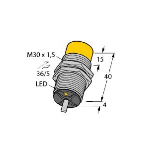 Inductive Sensor, Operating voltage Nom. 8.2 VDC, Rated switching distance