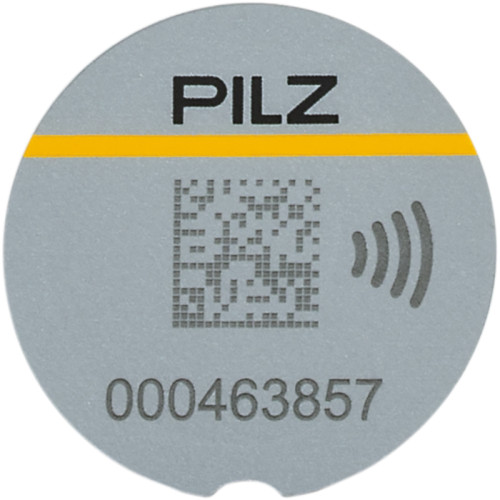 Transponder sticker for authentication system PITreader Card, authorisations freely configurable Colour: yellow Materia