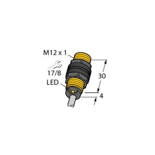Inductive Sensor, With Extended Temperature Range, Operating voltage Nom. 8.2