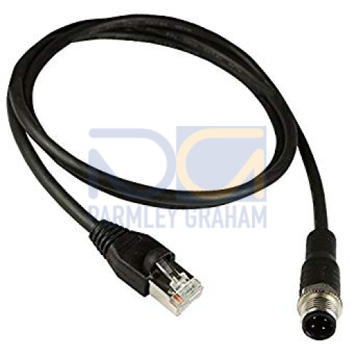 Ethernet Cable 3M 8-pin M12 Male to RJ45 A Code
