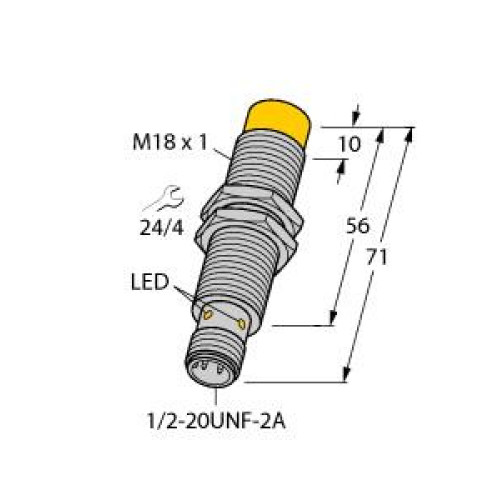 Inductive Sensor, Operating voltage 20250 VAC / 10300 VDC
