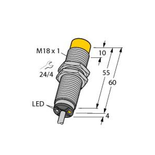 Inductive Sensor, Operating voltage 20250 VAC / 10300 VDC
