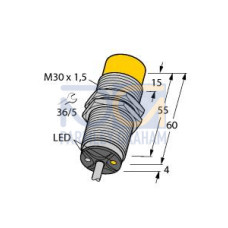Inductive Sensor, Operating voltage 20250 VAC / 10300 VDC