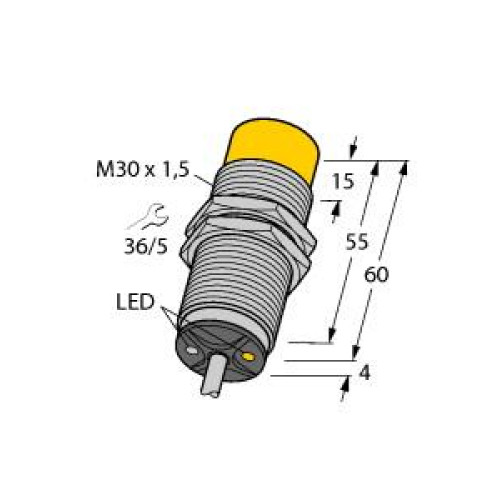 Inductive Sensor, Operating voltage 20250 VAC / 10300 VDC