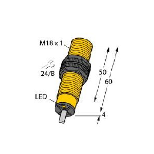 Inductive Sensor, Operating voltage 20250 VAC / 10300 VDC