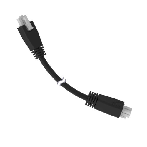 Cordset: Double Ended Molex, 3-pin Straight Female, 4-pin Straight Female, 3.66 m 3x18 Black PVC Jacket, PVC Black