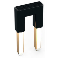 Jumper, for conductor entry, 2-way, dark gray