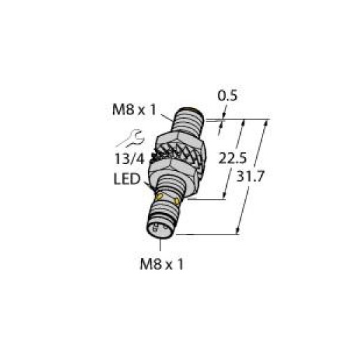 Inductive Sensor, With Increased Switching Distance, Operating voltage 1030