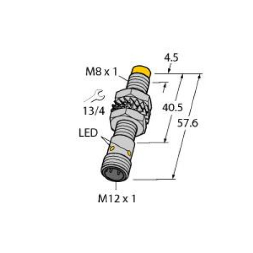 Inductive Sensor, With Increased Switching Distance, Operating voltage 1030