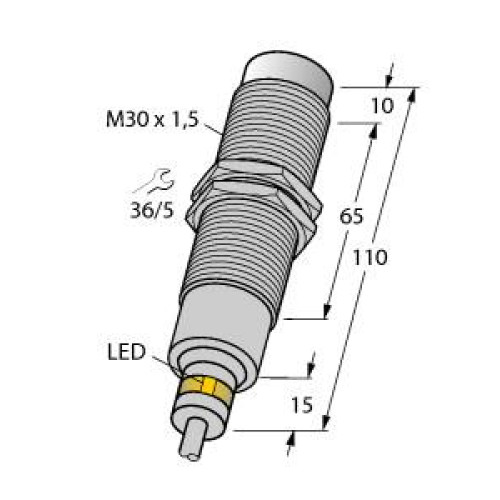 Inductive Sensor, For Harsh Environments and Temperatures up to 120&deg;C