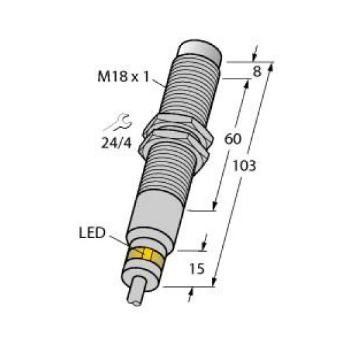 Inductive Sensor, For Harsh Environments and Temperatures up to 120&deg;C