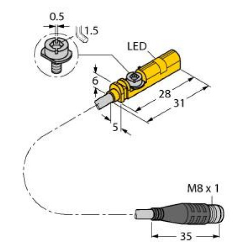 Magnetic Field Sensor, For Pneumatic Cylinders