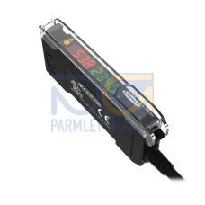 DF-G2 IR Beam High Speed Dual Display Fiber Amplifier, Range: Depends on Fiber, Input 10-30 V dc, Outputs: 1 PNP, 2 m 4-conductor PVC Cable