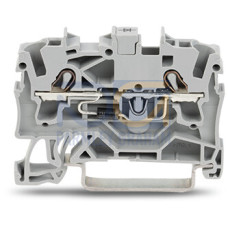 Component terminal block, 2-conductor, with diode 1N4007, gray