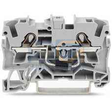 Component terminal block, 2-conductor, with diode 1N5408, gray