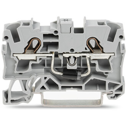 Component terminal block, 2-conductor, with diode 1N5408, gray