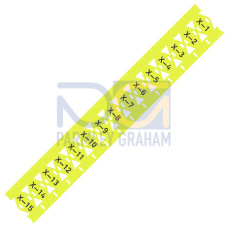 Cable tie marker, for Smart Printer, for use with cable ties, yellow