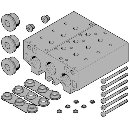 VABM-B10-30E-G34-6 Manifold block