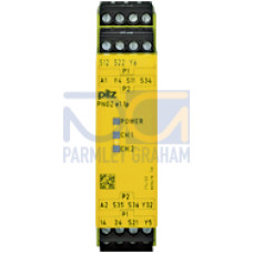 Safety relay (standalone) inputs: 1/2-channel wiring with/without detection of shorts across contacts