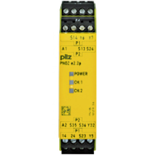 Safety relay (standalone) inputs: On the basis of the requirement class III A in accordance with EN 574