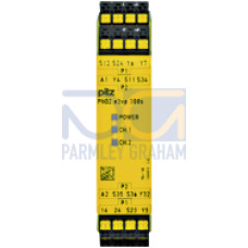 Safety relay (standalone) inputs: 2-channel wiring with/without detection of shorts across contacts