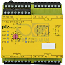 Safety relay (standalone) inputs: 1/2-channel wiring with/without detection of shorts across contacts