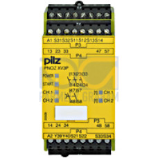 Safety relay (standalone) inputs: 1/2-channel wiring with/without detection of shorts across contacts