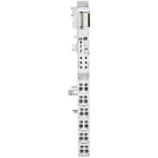 Base module for I/O electronic module periphery single width, 12 terminals with screw connection.