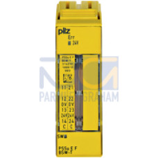 Electronic module digital inputs and outputs, with failsafe function, Block switching of internal power rail, ext. temperature.