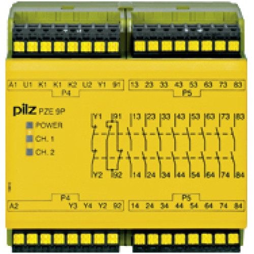Contact expansion inputs: 1/2-channel wiring with/without detection of shorts across contacts