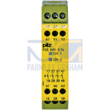 Contact expansion inputs: 1-channel wiring outputs: 4 N/O t-d UB = 24 V DC width: 22.5 mm
