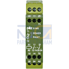 Thermistor monitoring relay as an overheat protection device for motors, generators etc. 2 auxiliary contacts (C/O). Width: 22.5 mm, UB 400 V AC.