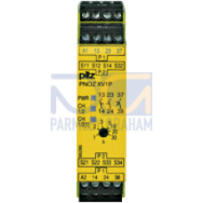 Safety relay (standalone) inputs: 1/2-channel wiring with/without detection of shorts across contacts