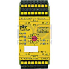 Safety relay (standalone) inputs: 1/2-channel wiring with/without detection of shorts across contacts