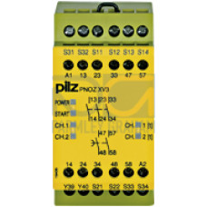 Safety relay (standalone) inputs: 1/2-channel wiring with/without detection of shorts across contacts