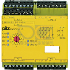 Safety relay (standalone) inputs: 1/2-channel wiring with/without detection of shorts across contacts