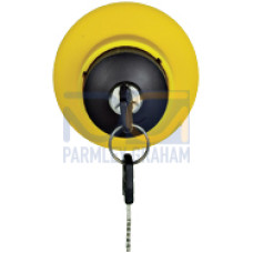 PITestop operating stop pushbutton IP65, key switch, mounting hole: 22.3 mm.