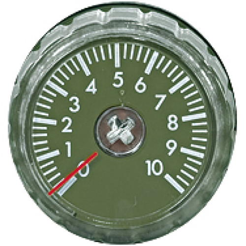 Remote controller for timer, front-panel mounting for 22.5 mm Neutral relative scale 0-10/10 kOhm Time setting is made via rotary knob, protection type IP66.