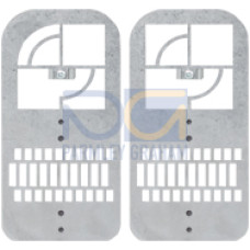 Adjustment templates with magnet. To align PSENvip during Installation and tool change.