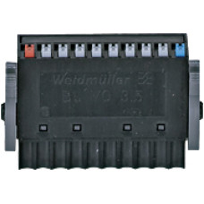 Connector set for compact modules, 1-row, 10-pin, spring loaded connection PU 2 connectors.