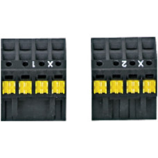 Connector set for power supply, 2-row, 8-pin, spring connection, PU 2 connectors.