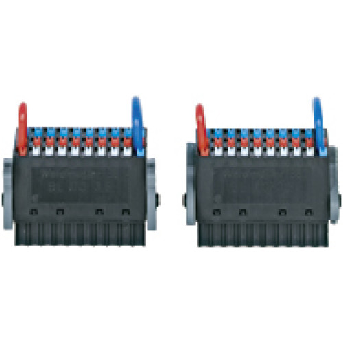 Connector set for compact modules, 3-row, 30-pin, spring loaded connection, PU 2 connectors.