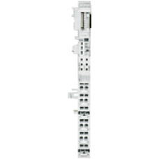Base module for I/O electronic module periphery single width, 12 spring-loaded terminals, C-rail, ext. temperature.