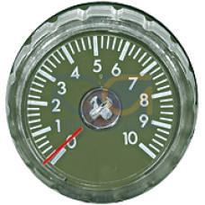 Remote controller for timer, front-panel mounting for 22.5 mm Neutral relative scale 0-10/4.7 kOhm Time setting is made via rotary knob, protection type IP66.