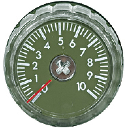 Remote controller for timer, front-panel mounting for 22.5 mm Neutral relative scale 0-10/4.7 kOhm Time setting is made via rotary knob, protection type IP66.